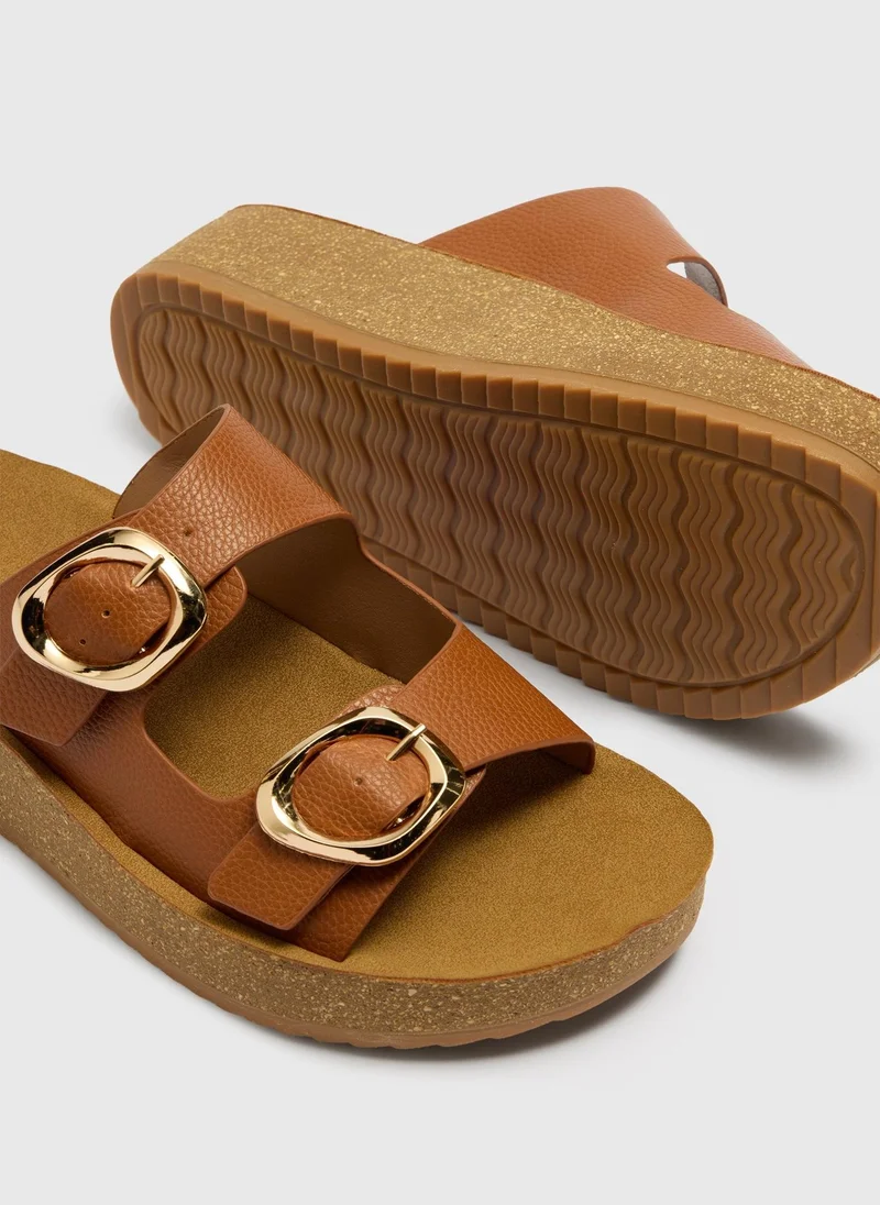 ماتلان Soleflex Tan Flexi Footbed Sandals